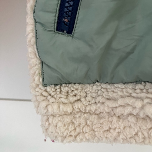 Mini Boden Kids' High Pile Fleece Hooded Jacket, Natural Borg, 6-7 - Picture 6 of 8